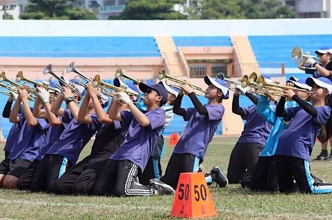 「全國學生音樂比賽」逾4.8萬人次參與，圖為嘉義市立南興國中的行進管樂。（圖由教育部提供）-1