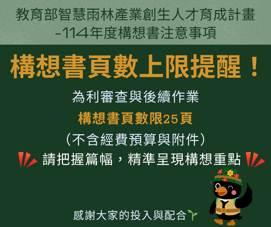 構想書頁書上限提醒